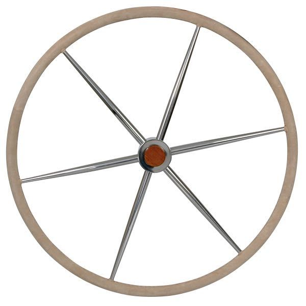 Steel steering wheel with leather ø70cm