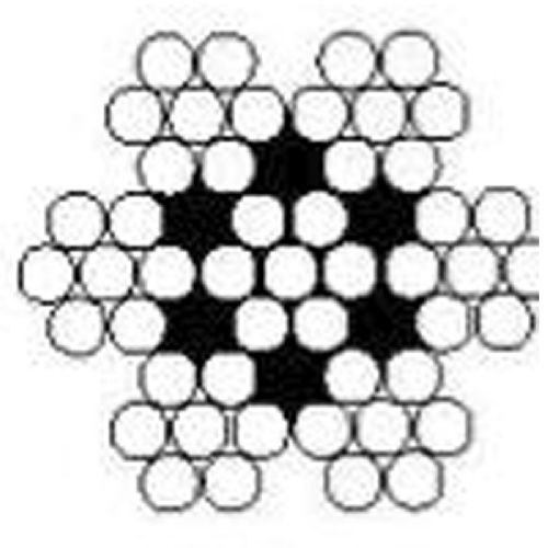 Wire stainless 7x7 Ø: 1.5 mm Breakage 140 kg