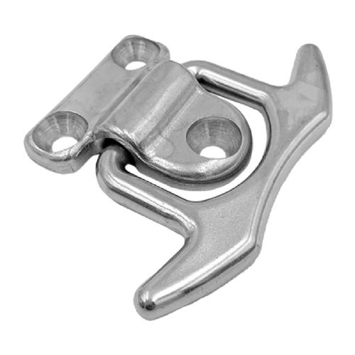 Stainless steel floor fitting with foldable clamp 87 mm