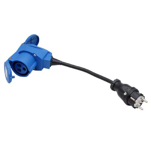 Adapter cable 230v Landstrøm schuko Male - Cee & Schuko Female