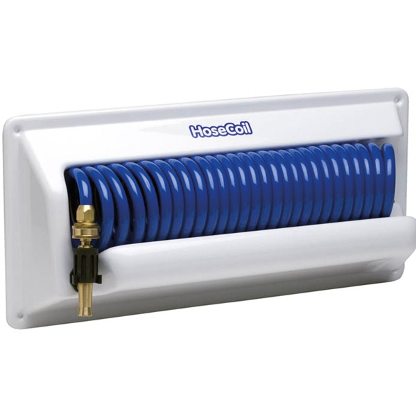 Hosecoil Spülschlauch-Set Befestigung horizontal