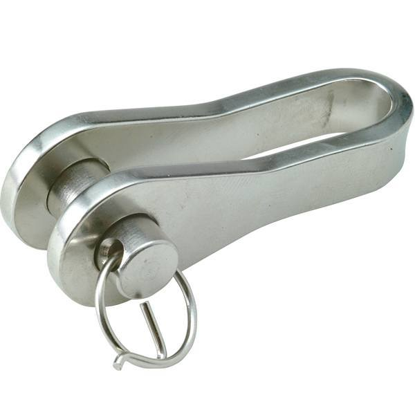 Halbe Knebelverschlüsse mit blauer Welle, 12 x 31 mm