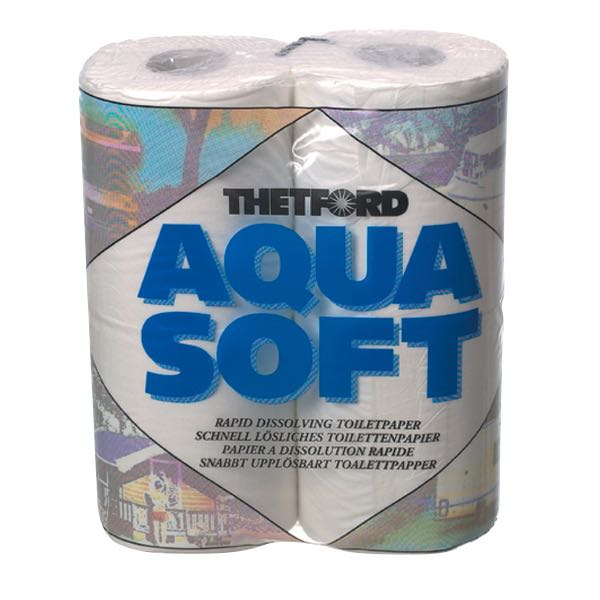 Aqua Soft Toilettenpapier, 4 Rollen (verwenden Sie 1070683)