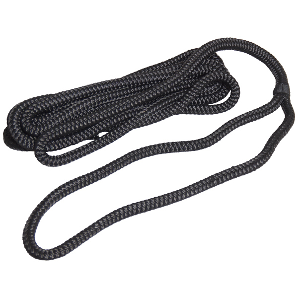 Robline mooring rope braided, Black 16mm x 10m