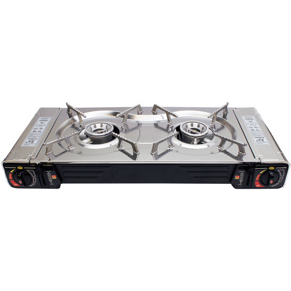 1852 double gas burner 2.5kW - 2 burners, delivered in plastic case