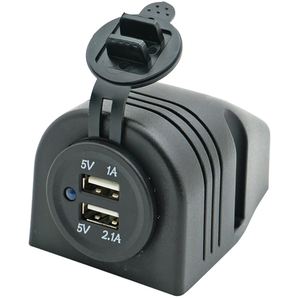 1852 surface-mounted double USB outlet 5V 1 & 2.1Amp