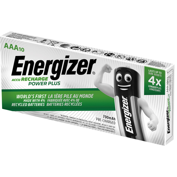 energizer wiederaufladbare Power Plus AAA 700 mAh 10 Stück