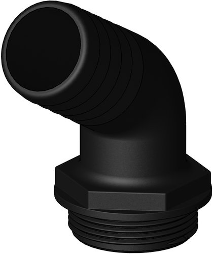 Trudesign Aquavalve hose connector black 120° 1 1/2" 38mm