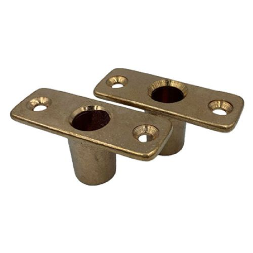 Halter für Rudergabel Bronze oben montiert