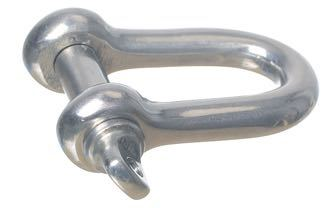 1852 Schäkel mit Flügelschraube RF Stahl 5mm