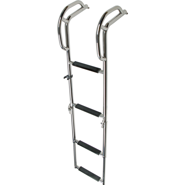 Swimming ladder for platform 4 steps b-220mm l615-1200mm d-240mm