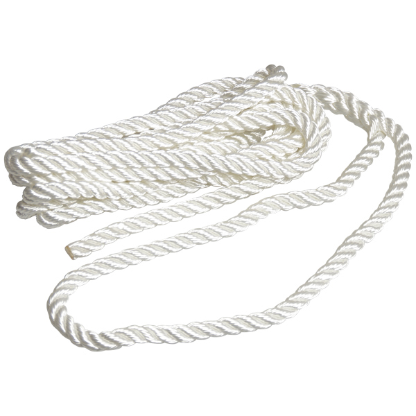 Robline Festmacherleine 3-litzig, Weiß 12mm x 6m