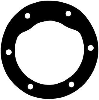 Gasket for impeller pump 6 holes.2364