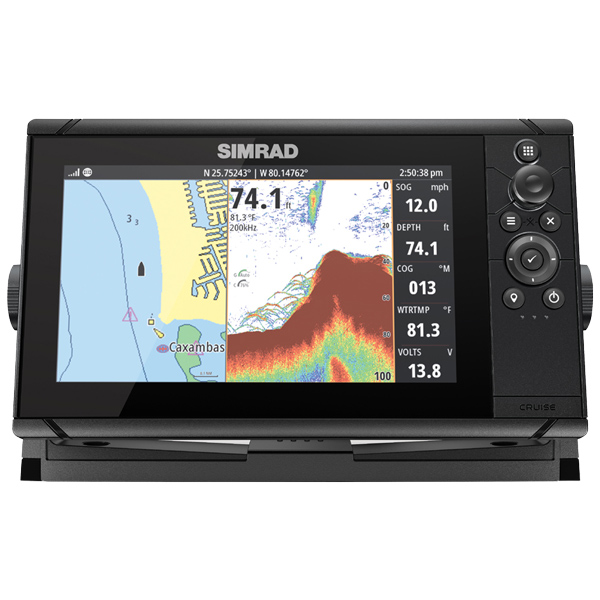 Simrad Cruise 9" with 83/200 stern transducer