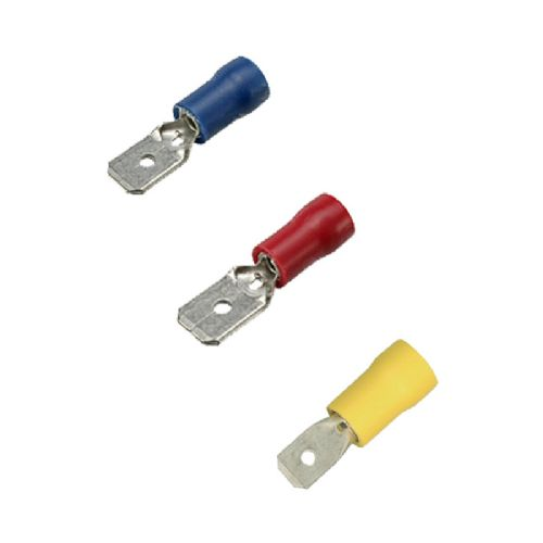 Flat connector Male Red 0.5-1.5 mm² 6.3 x 0.8 10 pcs..