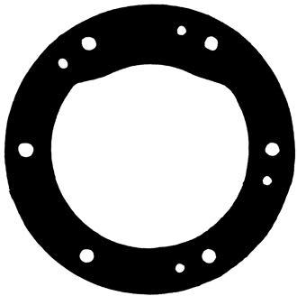 Gasket for impeller pump 10 holes.2897