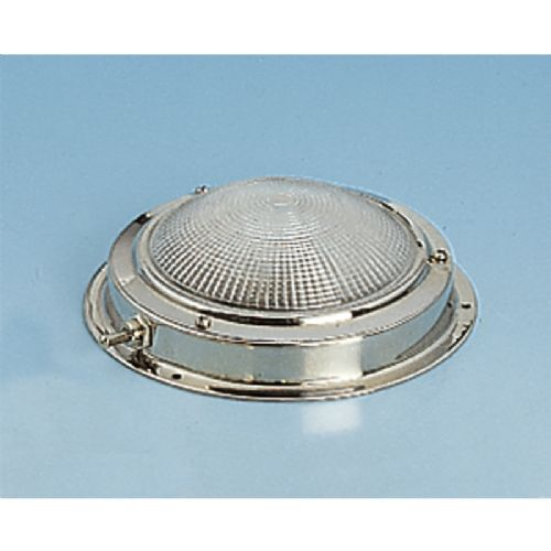 Lampe Edelstahl 12V mit Ein/Aus-Schalter 21CP BA15D