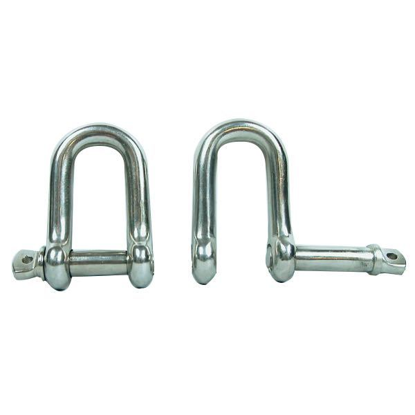 Schäkel d 4mm unverlierbarer Bolzen RF Stahl