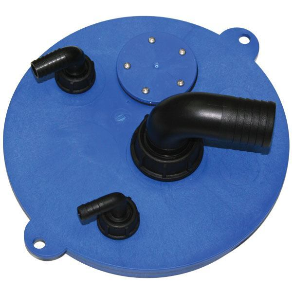 Revisionsdeckel für Wassertank - blau