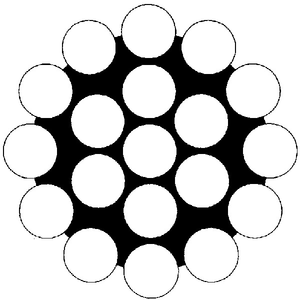 Drahtmodell 1x19 ø 5mm - Öffnung