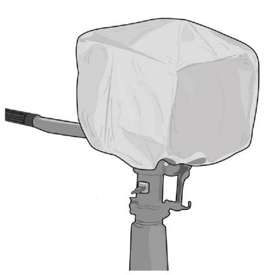 Motorabdeckung silbergrau Größe S O2233055