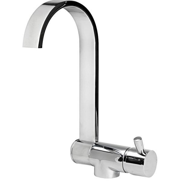 "Slim" faucet with mixer cold/hot