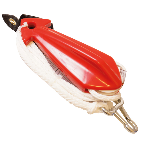 1852 Sicherheitsleine mit Rädern, Schwimmkörper und Karabinern