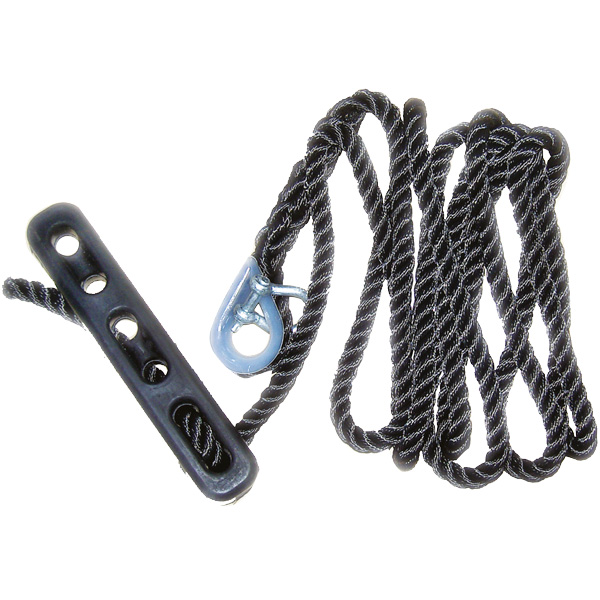 1852 Festmacher mit Gummi-Festmacherfeder 14mm x 4,5m