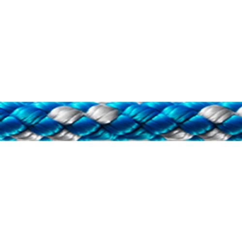 8-fach geflochtenes Schlauchboot blau/silber 4 mm