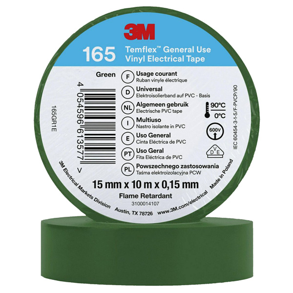 3M Isolierband 165 grün 15 mm x 10m