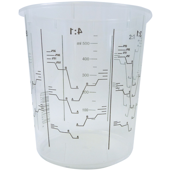 Mixing cup 650ml Heavy Duty, pack of 25pcs