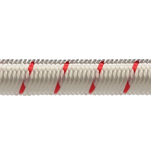 Robline Gummikordel 4mm Weiß/Rot 200m