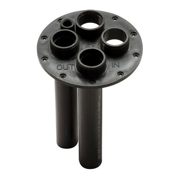 Septic tank connection flange