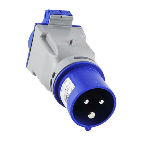 Adapterstik 230V Landstrøm CEE Han - Schuko Hun