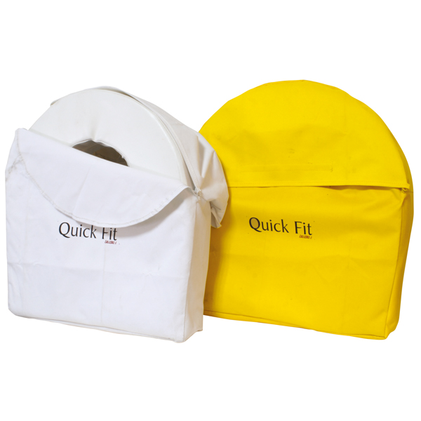 Lalizas bag for horseshoes white quick fit with velcro