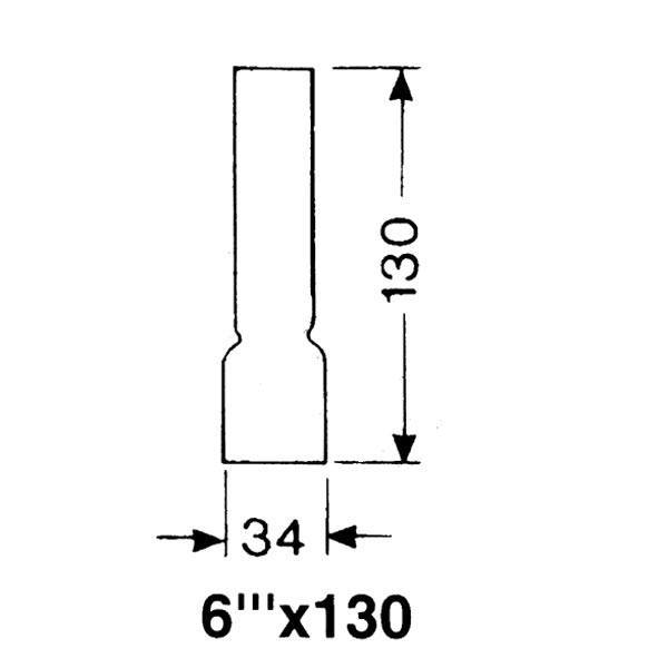 DHR Lamp Glass 6 x 130mm
