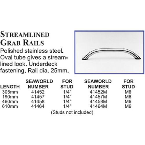 Håndliste 305 mm lavprofil