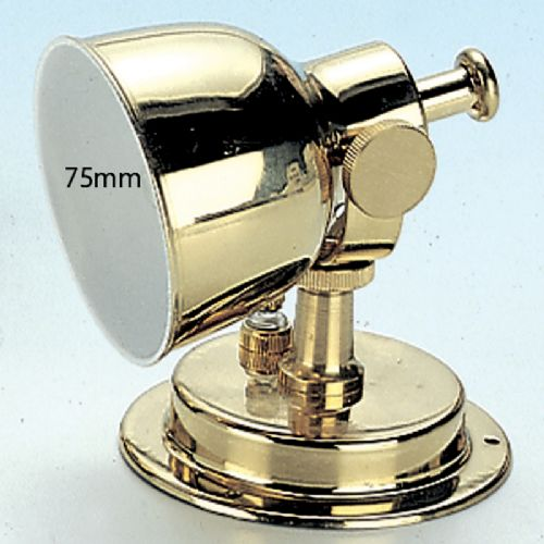 Deckenleuchte Messing lackiert BA15D 15W 75 mm