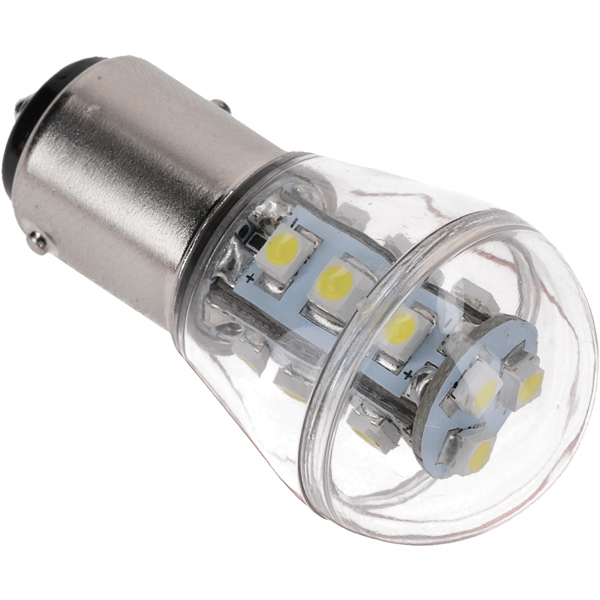 Nauticled lantern bulb BAY15D Ø25x48mm 10-35Vdc 1.2/15W white
