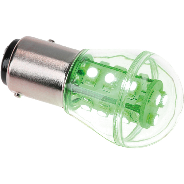 Nauticled lantern bulb bay15d ø25x48mm 10-35vdc 1.2/15w green