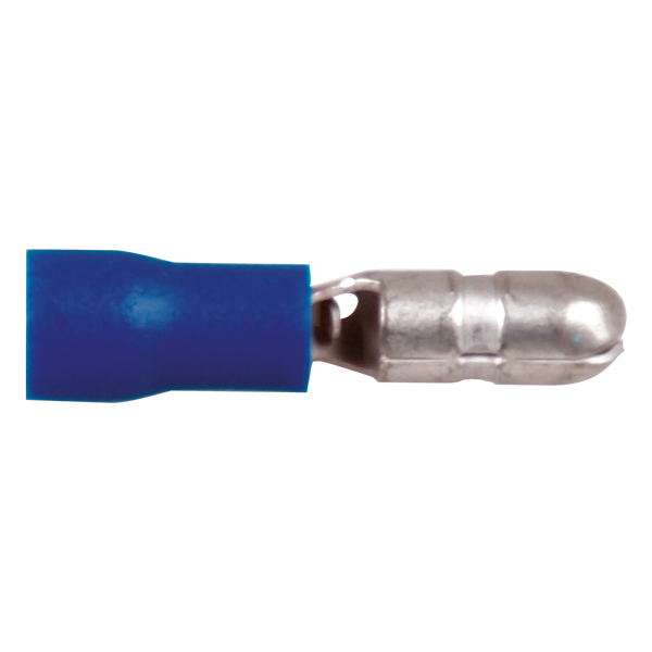 Steckerleiste rund blau 5,0mm 10Stk