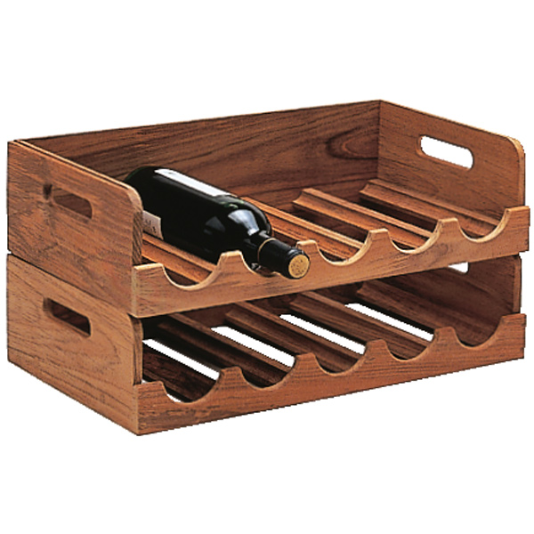 Roca Weinregal Teakholz 48x11x28cm