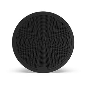 Fusion® FM seriens marinesubwoofere, 10" 400 W rund, sort, planmonteret marinesubwoofer