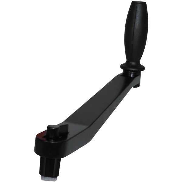 Winschkurbel Aluminium 10" schwarz