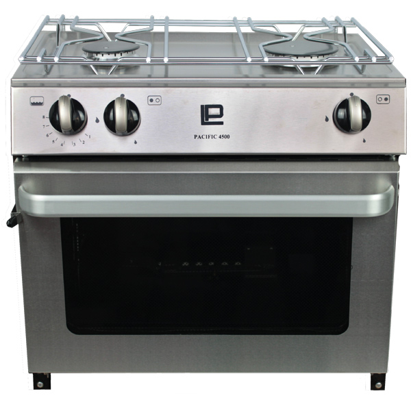 Pacific 4500 gas stove with oven, 2 burners and electric ignition