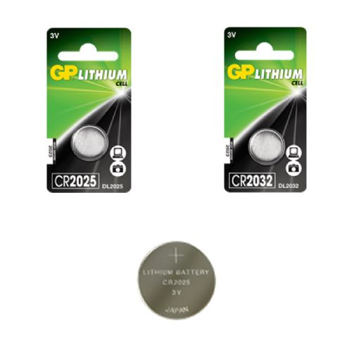 GP Coin cell battery Lithium CR2032 - 3V - 220mAh - 20x3.2mm