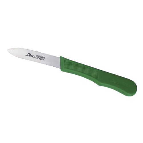 Løwenmesser Cleaning knife w/green handle No. 825
