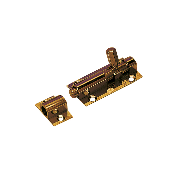 Roca bolt 50+13mm polished brass