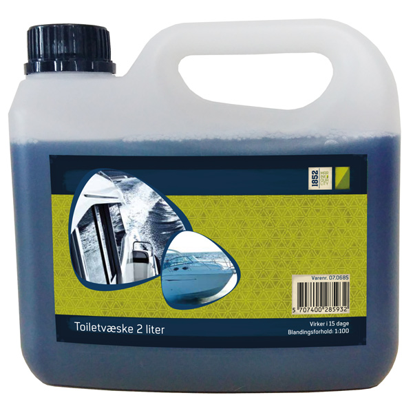 1852 toilet liquid 2 L. mixing ratio 1:100 15 days of action