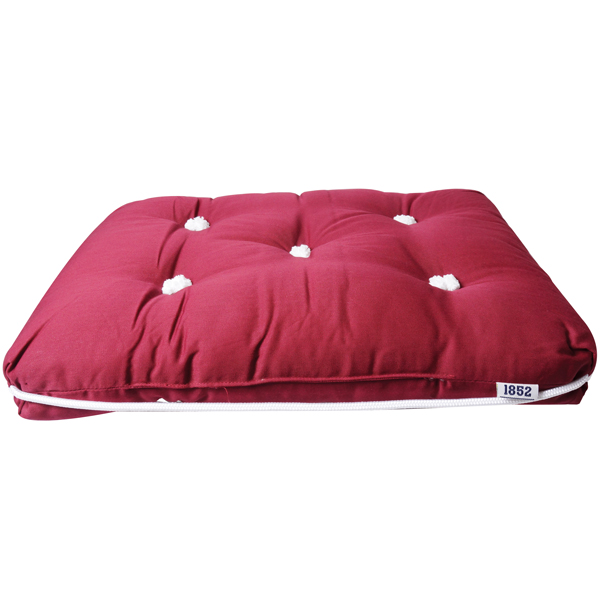 Kapok pillow single burgundy red